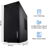 Medion Multiworx E42 (MD35484), PC-System schwarz, Windows 11 Home 64-Bit	
