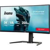 iiyama G-Master GCB3484WQSU-B2, Gaming-Monitor 86 cm (34 Zoll), schwarz, UWQHD, VA, Curved, Dual Mode, USB-Hub, 200Hz Panel