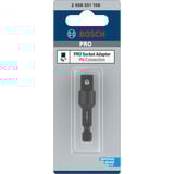 Bosch PRO Adapter für Steckschlüssel 1/4'' Sechskant > 3/8" Vierkant Impact Control