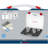 Bosch Professional PRO Ceramic dry X-LOCK Diamant-Bohrkronen-Set, Ø 20 - 68mm, Bohrer-Satz 5-teilig