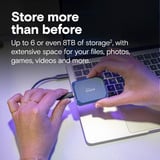 Crucial X10 Portable SSD 4 TB, Externe SSD blau, USB-C 3.2