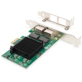 Digitus 2 Port Gigabit Ethernet, LAN-Adapter 