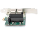 Digitus 2 Port Gigabit Ethernet, LAN-Adapter 