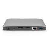 Digitus Thunderbolt 3 Dockingstation 8K silber, HDMI, VGA, USB-A, USB-C, 3,5mm, SD/MicroSD