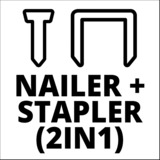 EINHELL Akku-Nagler TE-CN 18 Li - Solo, 18Volt rot/schwarz, ohne Akku und Ladegerät