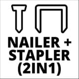 EINHELL Power X-Change Akku-Nagler TE-CN 18 Li - Solo, 18Volt rot/schwarz, ohne Akku und Ladegerät