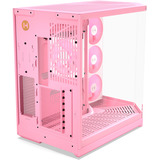 HYTE Y50 Strawberry Milk, Tower-Gehäuse hellrosa, Tempered Glass x 3