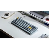 Keychron Q7 Barebone ISO, Gaming-Tastatur grau, Hot-Swap, Aluminiumrahmen, RGB
