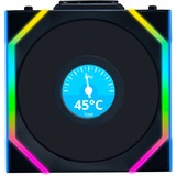 Lian Li UNI FAN SL120 LCD Wireless Reverse, Gehäuselüfter schwarz, 124.5 mm