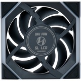 Lian Li UNI FAN SL120 LCD Wireless Reverse, Gehäuselüfter schwarz, 124.5 mm