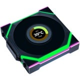Lian Li UNI FAN SL120 LCD Wireless, Gehäuselüfter schwarz, Reverse, 124.5 mm