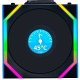 Lian Li UNI FAN SL120 LCD Wireless, Gehäuselüfter schwarz, Reverse, 124.5 mm