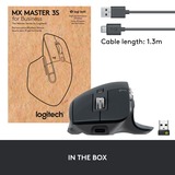 Logitech MX Master 3S for Business, Maus graphit, 7 Tasten, Logi Bolt, Bluetooth, kompatibel mit PC/Mac/iPad/Android