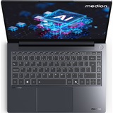 Medion SPRCHRGD 14 S2 (MD62722), Notebook grau, Intel® Core™ Ultra 7 258V, Intel® Arc™ Graphics 140V, 32 GB LPDDR5X, 1 TB (1 TB SSD), Windows 11 Home 64-Bit