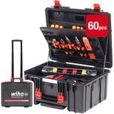 Wiha Werkzeug-Set XL 2 Trolley electric schwarz/rot, 60-teilig, mit Trolley-Koffer