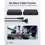 goobay USB-C Multiport-Tischladegerät, PD, GaN, 65 Watt schwarz, 2x USB-C, 2x USB-A, Power Delivery, QuickCharge 3.0