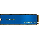 ADATA LEGEND 710 512 GB, SSD blau/gold, PCIe 3.0 x4, NVMe 1.4, M.2 2280