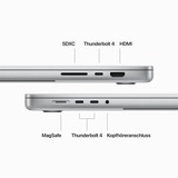 Apple MacBook Pro (16") 2023 CTO, Notebook silber, M3 Max 30-Core GPU, macOS, Deutsch, 41.1 cm (16.2 Zoll) & 120 Hz Display, 2 TB SSD