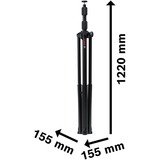 Bosch Professional Bauleuchtenstativ GLT 300-40 Professional schwarz, 5/8" Gewinde (M10)