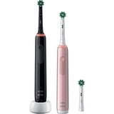 Braun Oral-B Pro 3 3900N Geschenk Edition, Elektrische Zahnbürste schwarz/pink, inkl. 2. Handstück