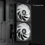Chieftec VISTA GT-01B-OP, Tower-Gehäuse schwarz, Tempered Glass x 2