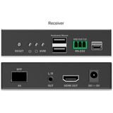 Digitus HDMI Fiber KVM IP Extender Set, KVM-Switch schwarz, 4K/60Hz