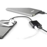 Digitus USB-C Adapter auf USB-C + 3,5mm Klinke schwarz