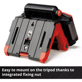 EINHELL Akku-Lampe TP-CL 18/3000 Li Set - Solo, Baustrahler rot, ohne Akku und Ladegerrät, inkl. Stativ