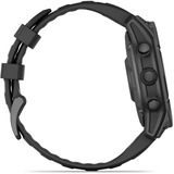 Garmin fēnix E - 47mm, AMOLED, Smartwatch Schwarz/Schiefergrau, Silikon-Armband, Edelstahl