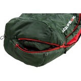 High Peak Mumienschlafsack Black Arrow ECO dunkelgrün/rot