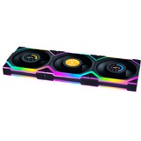 Lian Li UNI FAN SL120 LCD Wireless Reverse 3er-Pack inkl. Controller, Gehäuselüfter schwarz, 124.5 mm