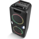 Medion Life PE-1 Pure Partylautsprecher schwarz, Bluetooth, UKW Radio, Lichteffekte, Karaoke