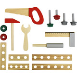 Theo Klein Bosch - Holzwerkbank mit Kiefernholz mittel, Kinderwerkzeug 