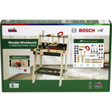 Theo Klein Bosch - Holzwerkbank mit Kiefernholz mittel, Kinderwerkzeug 
