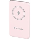 Verbatim Wireless Powerbank Charge 'n' Go 5.000mAh rosa, Qi, PD 3.0, Quick Charge 3.0