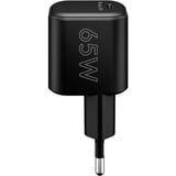 goobay USB-C Schnellladegerät Nano, PD, GaN, 65 Watt schwarz, 1x USB-C, Power Delivery 3.0