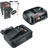 Bosch Akku Starter-Set 18V 1x 2,5Ah + Schnellladegerät AL 18V-44 schwarz, Li-Ionen Akku 2,5Ah, POWER FOR ALL ALLIANCE