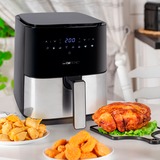 Clatronic Heißluftfritteuse FR 3782 H schwarz/edelstahl, 1.450 Watt, Korb 5 Liter