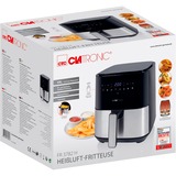 Clatronic Heißluftfritteuse FR 3782 H schwarz/edelstahl, 1.450 Watt, Korb 5 Liter