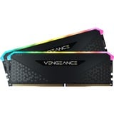 Corsair DIMM 32 GB DDR4-3600 (2x 16 GB) Dual-Kit, Arbeitsspeicher schwarz, CMG32GX4M2D3600C18, Vengeance RGB RS, INTEL XMP