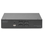 Digitus KVM Switch DispalyPort 4x1, KVM-Switch schwarz