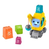 Fisher-Price Zählen und Stapeln Kran, Geschicklichkeitsspiel mit Lichtern und Geräuschen, mehrsprachige Version