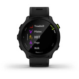 Garmin Forerunner 55, Smartwatch schwarz, 42 mm, Silikon-Armband