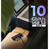 ICY BOX IB-HUB1436-CPD 4-Port USB 3.2 Gen 2, USB-Hub schwarz
