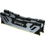 Kingston CU-DIMM 48 GB DDR5-8400 (2x 24 GB) Dual-Kit, Arbeitsspeicher silber/schwarz, KF584CU40RSK2-48, FURY Renegade, INTEL XMP