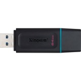 Kingston DataTraveler Exodia 64 GB, USB-Stick schwarz/türkis, USB-A 3.2 Gen 1