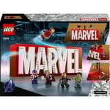 LEGO 76313 Marvel Super Heroes Marvel Logo & Minifiguren, Konstruktionsspielzeug 