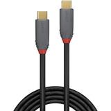 Lindy USB 3.2 Typ C Kabel, 5A PD, Anthra Line grau, 1m
