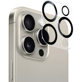 Nevox NEVOGLASS 3D Kameraschutzglas, Schutzfolie transparent/schwarz, iPhone 17 Pro Max