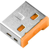SMARTKEEPER ESSENTIAL USB-A Port Lock (UL03), Einsteckschloss Farbcode Orange, 10 Stück